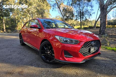 Red 2020 Hyundai Veloster Coupe Turbo