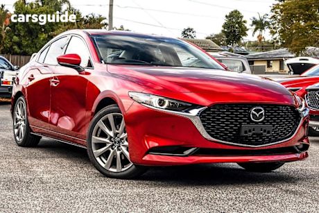 Red 2025 Mazda Mazda3 Sedan G25 ASTINA F