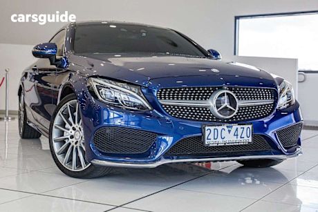 Blue 2016 Mercedes-Benz C-CLASS Coupe C300 R