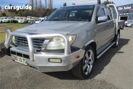Silver 2009 Toyota Hilux Dual Cab Pick-up Workmate