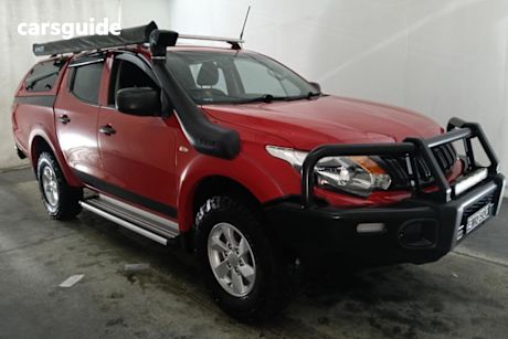 Red 2016 Mitsubishi Triton Dual Cab Utility GLX