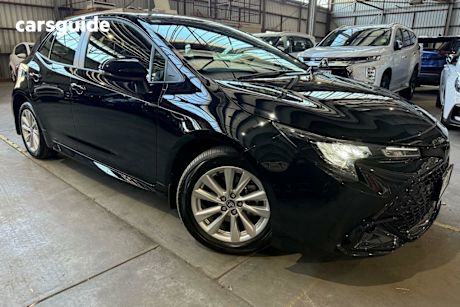 Black 2024 Toyota Corolla Hatchback Ascent Sport + Convenience PK