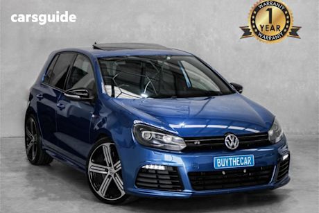 Blue 2011 Volkswagen Golf Hatchback R