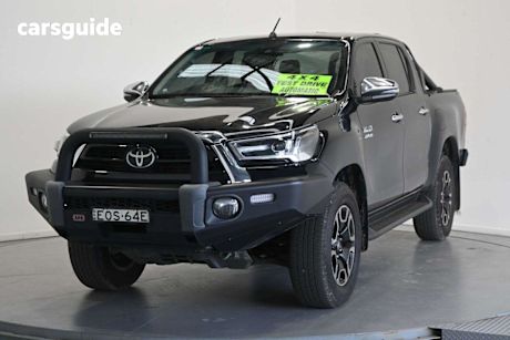 Black 2021 Toyota Hilux Double Cab Chassis SR5 (4X4)