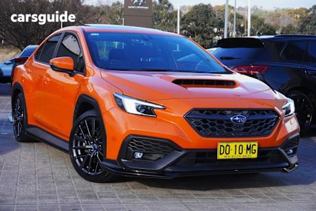 Orange 2022 Subaru WRX Sedan RS (awd)