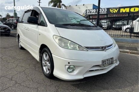 White 2004 Toyota Estima Wagon Aeras
