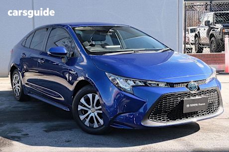 Blue 2021 Toyota COROLLA SEDAN HYBRID Sedan ASCENT SPORT HYBRID F