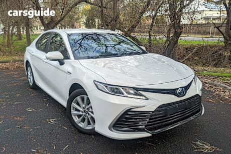 White 2023 Toyota Camry Sedan Ascent Hybrid