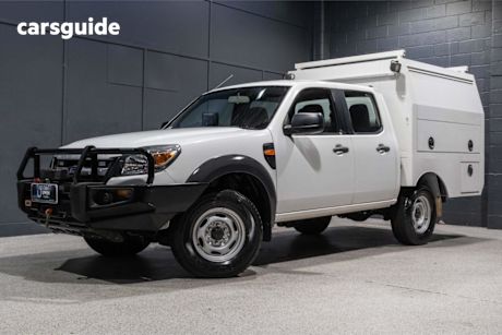 White 2011 Ford Ranger Dual Cab Chassis XL (4X4)