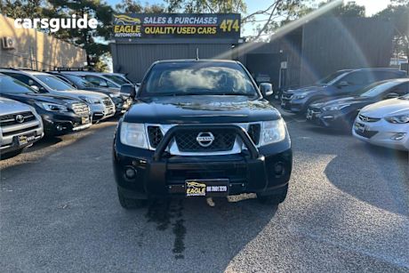 Black 2012 Nissan Navara Dual Cab Pick-up ST (4X4)