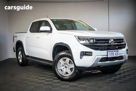 White 2025 Volkswagen Amarok Dual Cab Utility Core Tdi405 4Motion Tray