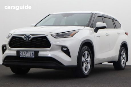 White 2021 Toyota Kluger Wagon GX Hybrid AWD