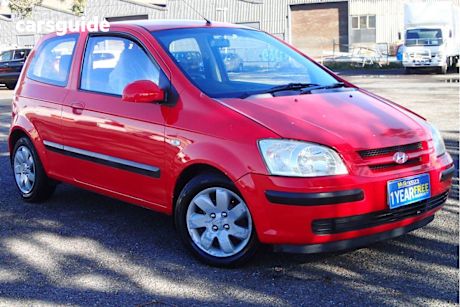 Red 2004 Hyundai Getz Hatchback GL