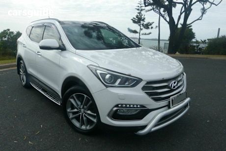 White 2016 Hyundai Santa FE Wagon Highlander Crdi (4X4)