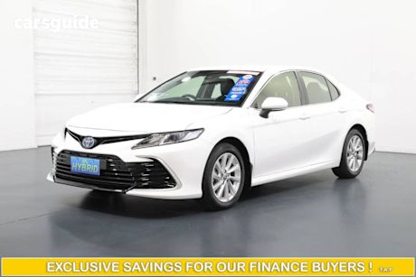 White 2023 Toyota Camry Sedan Ascent Hybrid