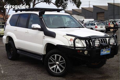 White 2007 Toyota Landcruiser Prado Wagon GXL (4X4)