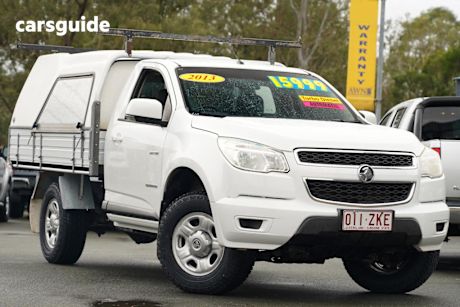 White 2013 Holden Colorado Cab Chassis LX (4X2)
