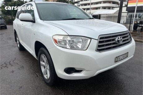 White 2009 Toyota Kluger Wagon KX-R (fwd) 5 Seat