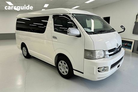 White 2009 Toyota Hiace Commercial