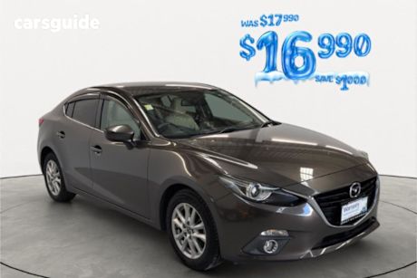 Brown 2013 Mazda Axela Hybrid Sedan