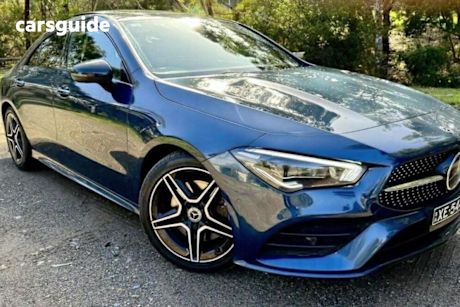 Blue 2020 Mercedes-Benz CLA200 Coupe
