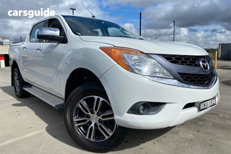 White 2012 Mazda BT-50 Dual Cab Utility XTR (4X4)