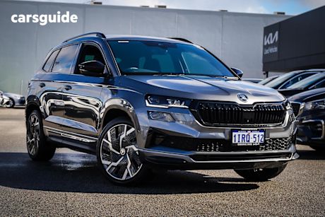 Grey 2023 Skoda Karoq Wagon Sportline (4X4) 140TSI