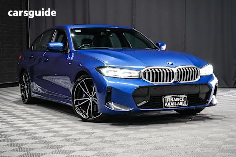 Blue 2022 BMW 330i Sedan M Sport