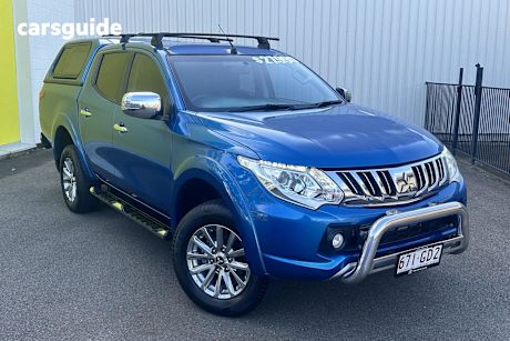 Blue 2016 Mitsubishi Triton Dual Cab Utility GLS (4X4)