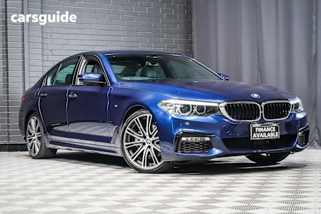 Blue 2017 BMW 520D Sedan M Sport