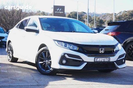 White 2020 Honda Civic Hatchback VTI-S