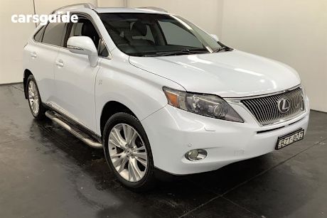 Silver 2011 Lexus RX450H Wagon Sports