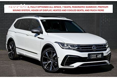 White 2022 Volkswagen Tiguan Wagon 162TSI R-LINE ALLSPACE 4WD