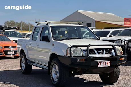 White 2003 Nissan Navara Dual Cab Pick-up ST-R (4X4)
