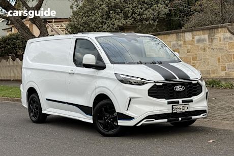 White 2024 Ford Transit Custom Van Sport (swb)