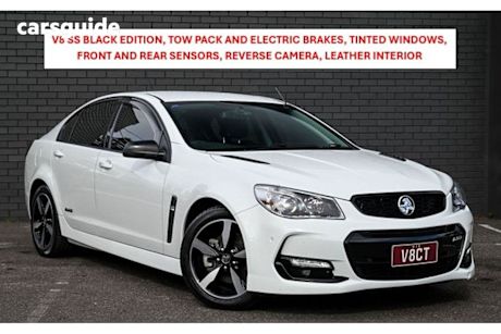 White 2016 Holden Commodore Sedan SS BLACK R
