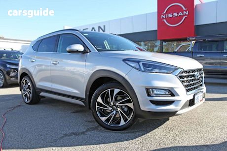 Silver 2020 Hyundai Tucson Wagon Highlander (awd) Black INT