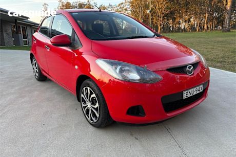 Red 2010 Mazda 2 Hatchback NEO