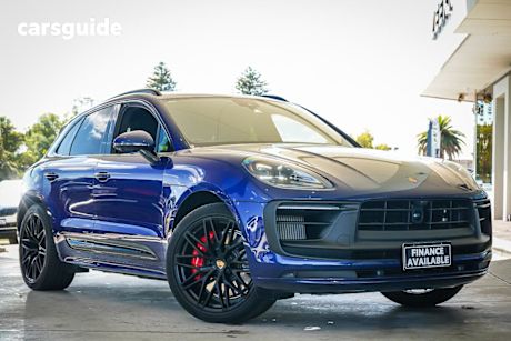 Blue 2022 Porsche Macan Wagon GTS