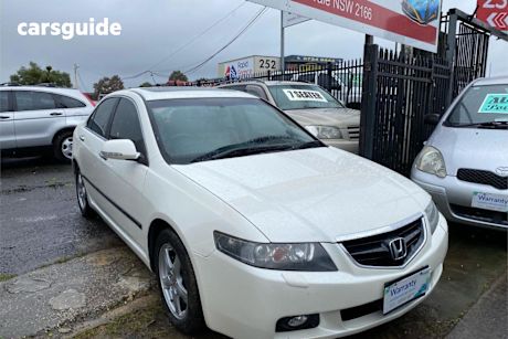 White 2004 Honda Accord Euro Sedan Luxury