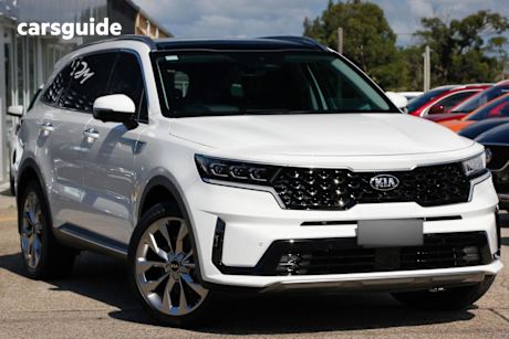 White 2021 Kia Sorento Wagon GT-Line 7 Seat