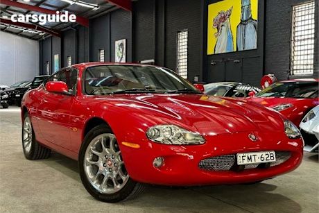 Red 1998 Jaguar XKR Coupe Classic