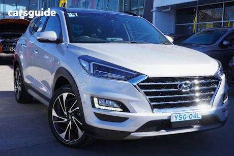 Silver 2020 Hyundai Tucson Wagon Highlander (awd) Black INT