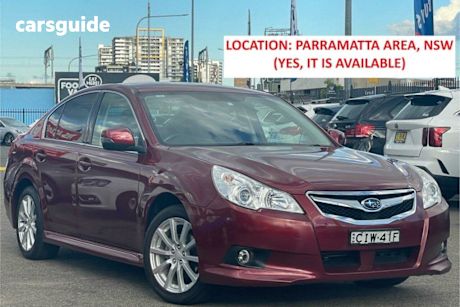 Red 2012 Subaru Liberty Sedan 2.5I