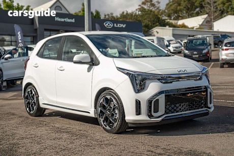 White 2025 Kia Picanto Hatch GT-LINE F