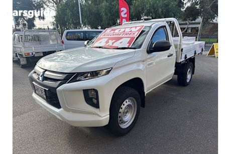 White 2021 Mitsubishi Triton Cab Chassis GLX (4X4)
