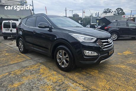 Black 2015 Hyundai Santa FE Wagon ACTIVE (4x4) DM MY15