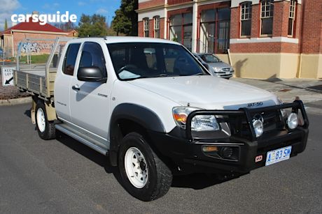 White 2009 Mazda BT-50 Cab Chassis B3000 Freestyle DX+