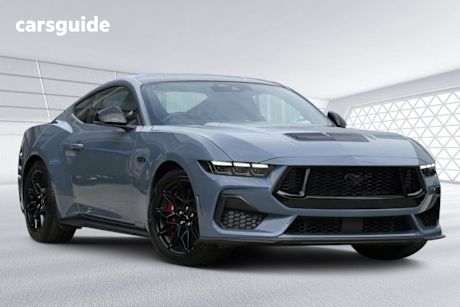 Blue 2024 Ford Mustang Fastback GT 5.0 V8
