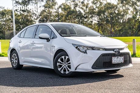 White 2020 Toyota Corolla Sedan Ascent Sport (hybrid)